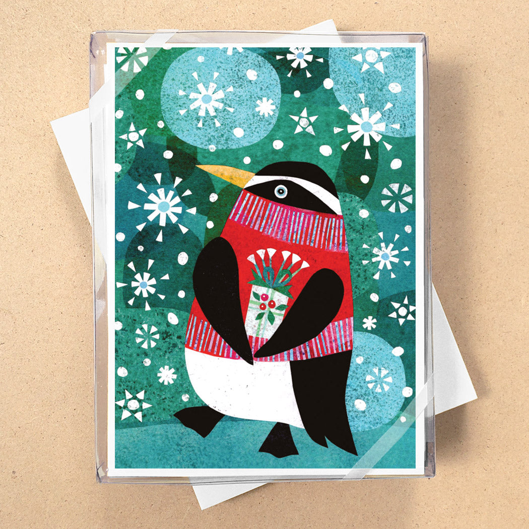 Sweater Penguin Holiday Cards
