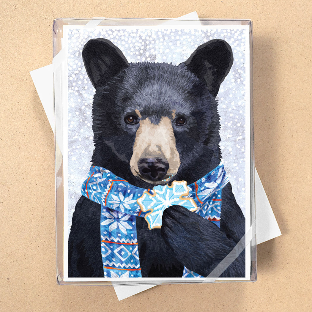 Black Bear Cookie Holiday Cards
