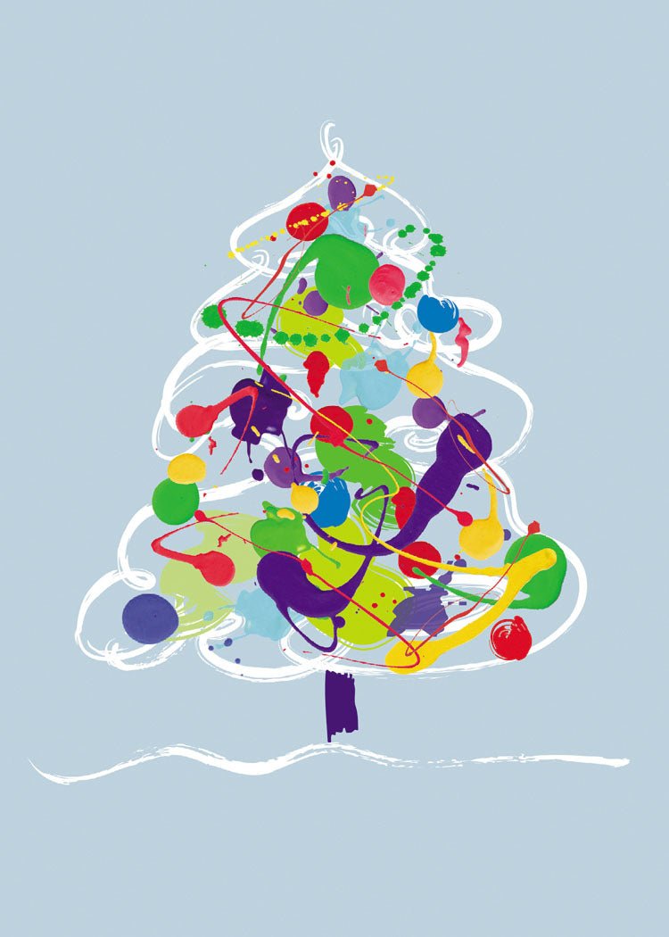 Modern Christmas Tree Holiday Cards