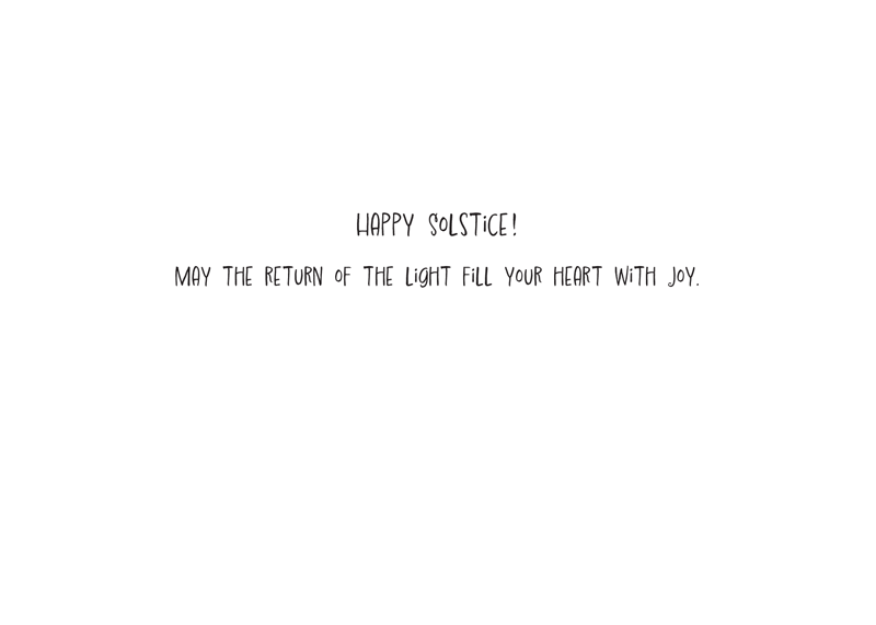 Morning in the Woods Solstice Card