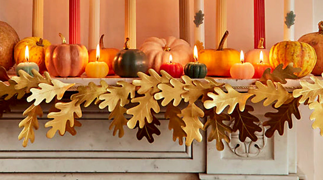 Gold Oak Leaves Garland