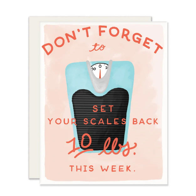Set Your Scales Back Thanksgiving Card