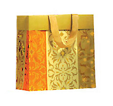 Orange and Gold Tapestry Jelena Large Gift Bag
