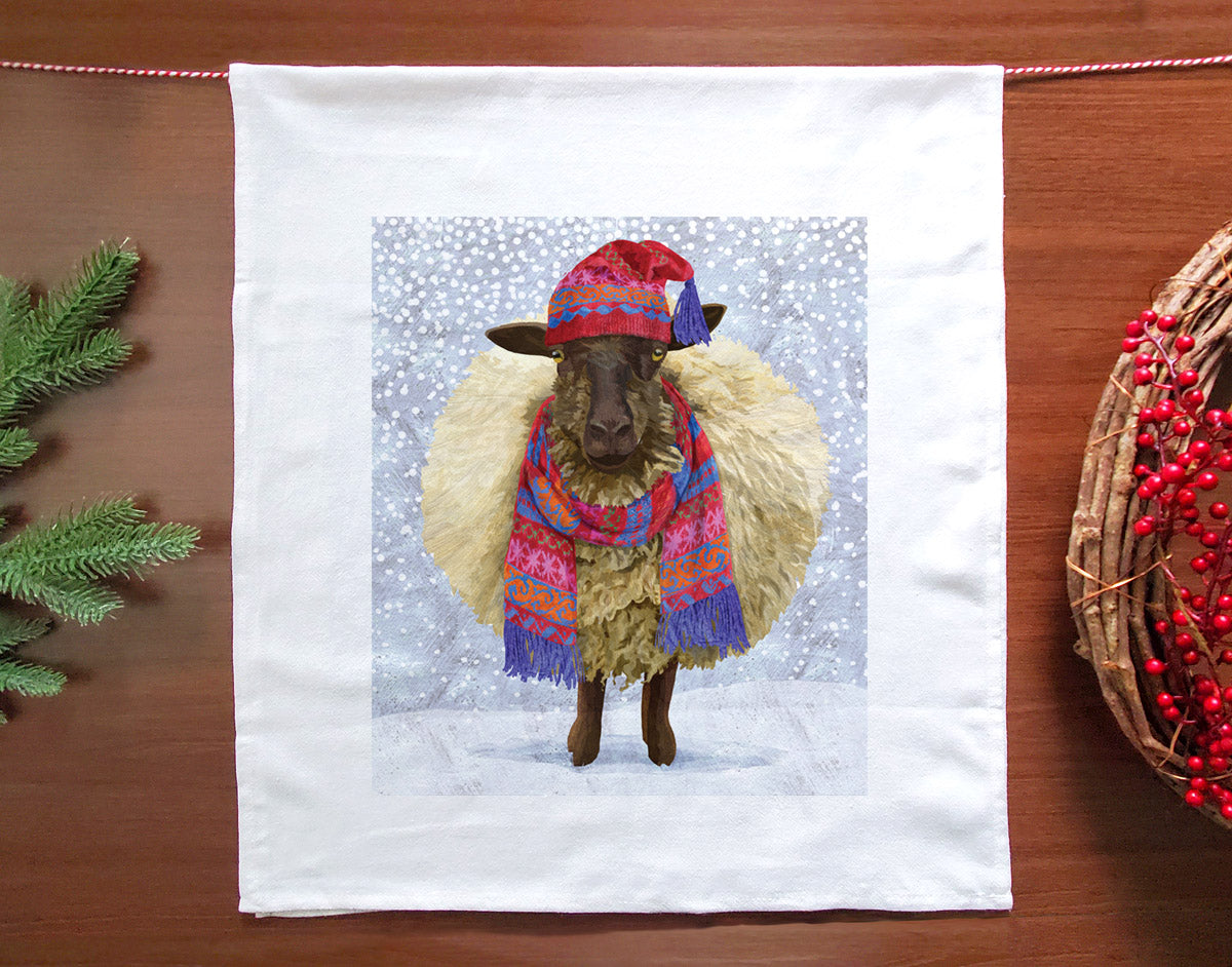 Sheep in Scarf Towel