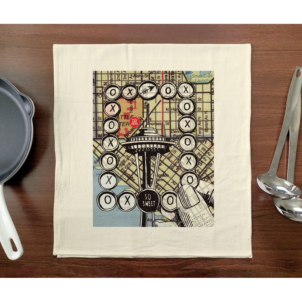 Space Needle Tea Towel