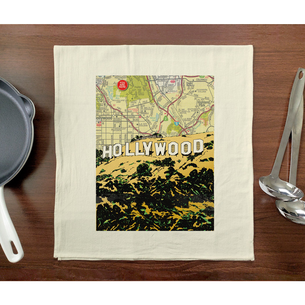 Hollywood Sign Tea Towel
