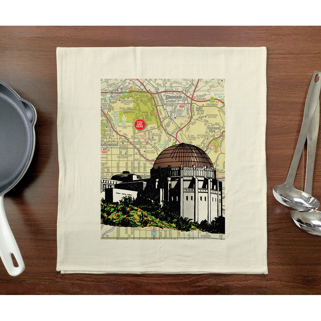 Griffith Observatory Tea Towel