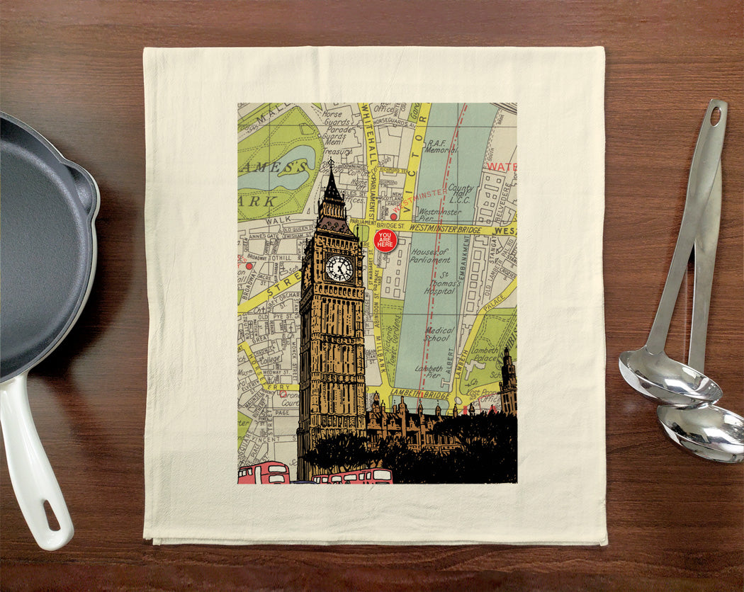 Elizabeth Tower & Big Ben Tea Towel