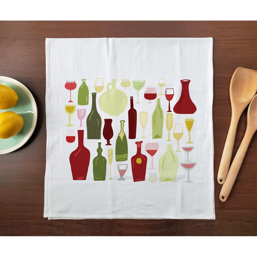 Kitchen Wine Tea Towel