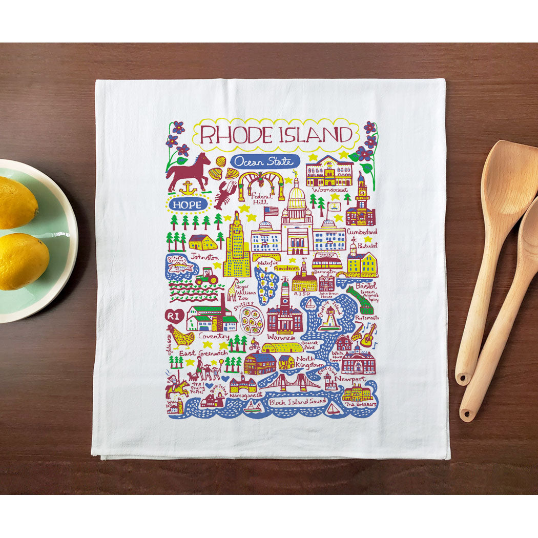 Statescapes: Rhode Island Tea Towel