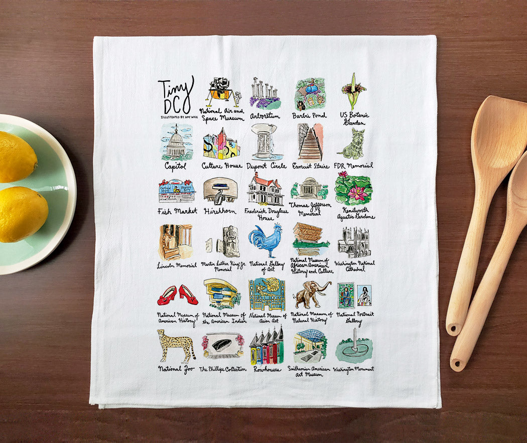 Tiny Cities: Washington DC Towel