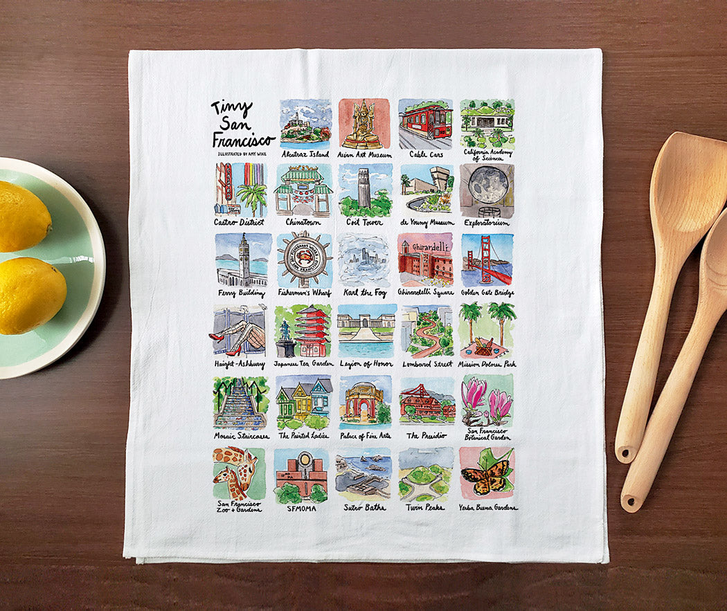 Tiny: San Francisco Tea Towel
