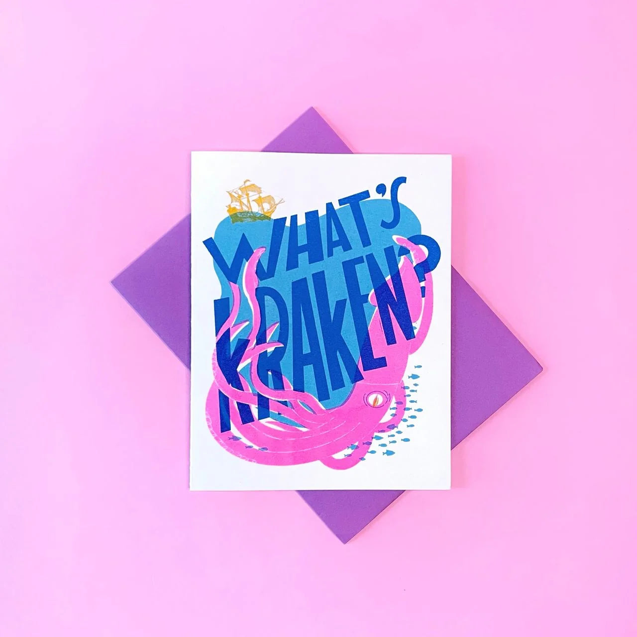 What's Kraken? Blank Friendship Card