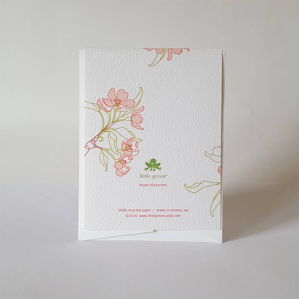 Heart Blossom Love Card