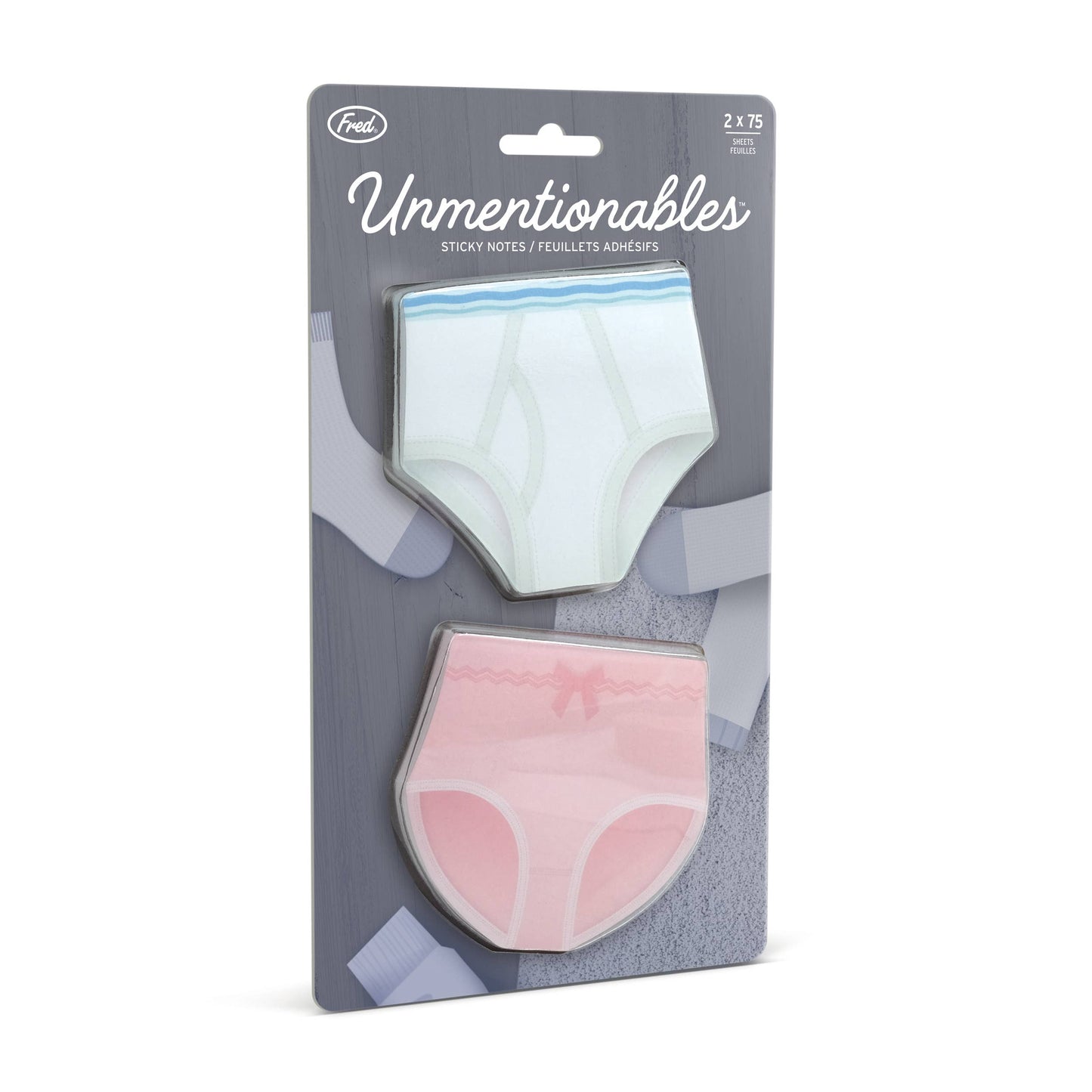 Unmentionables Underwear Sticky Notes, Set of 2