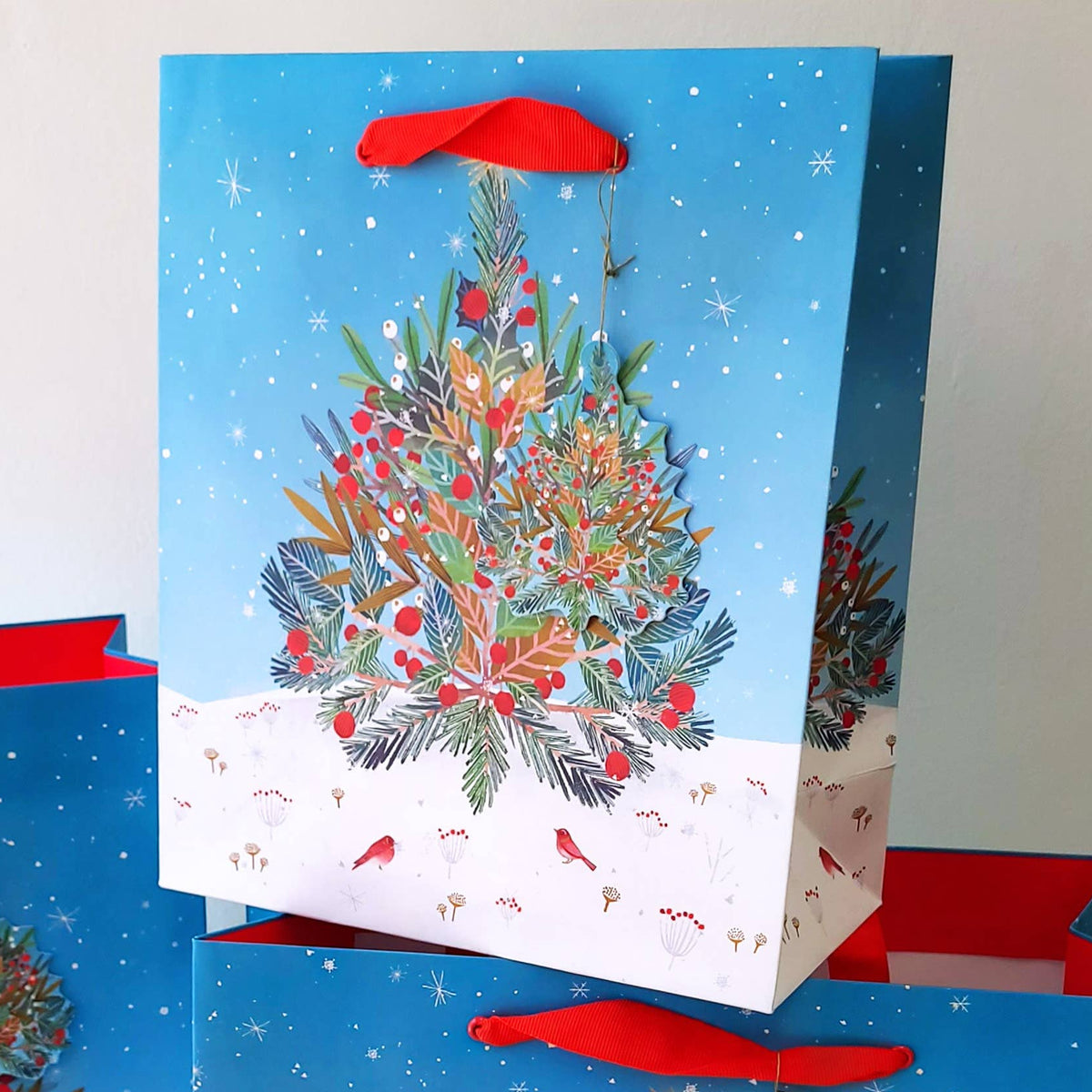 Beneath the Tree Medium Holiday Gift Bag