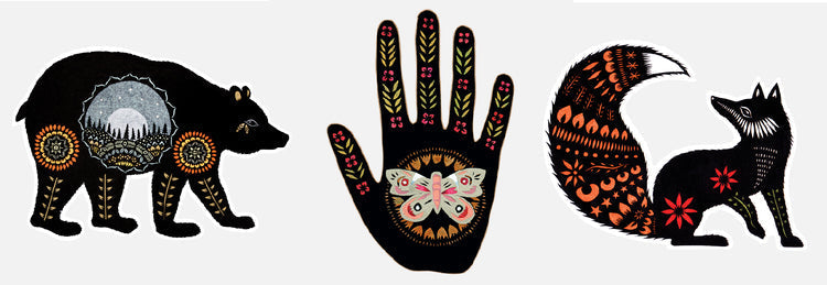 Silhouette Fox Jumbo Decal