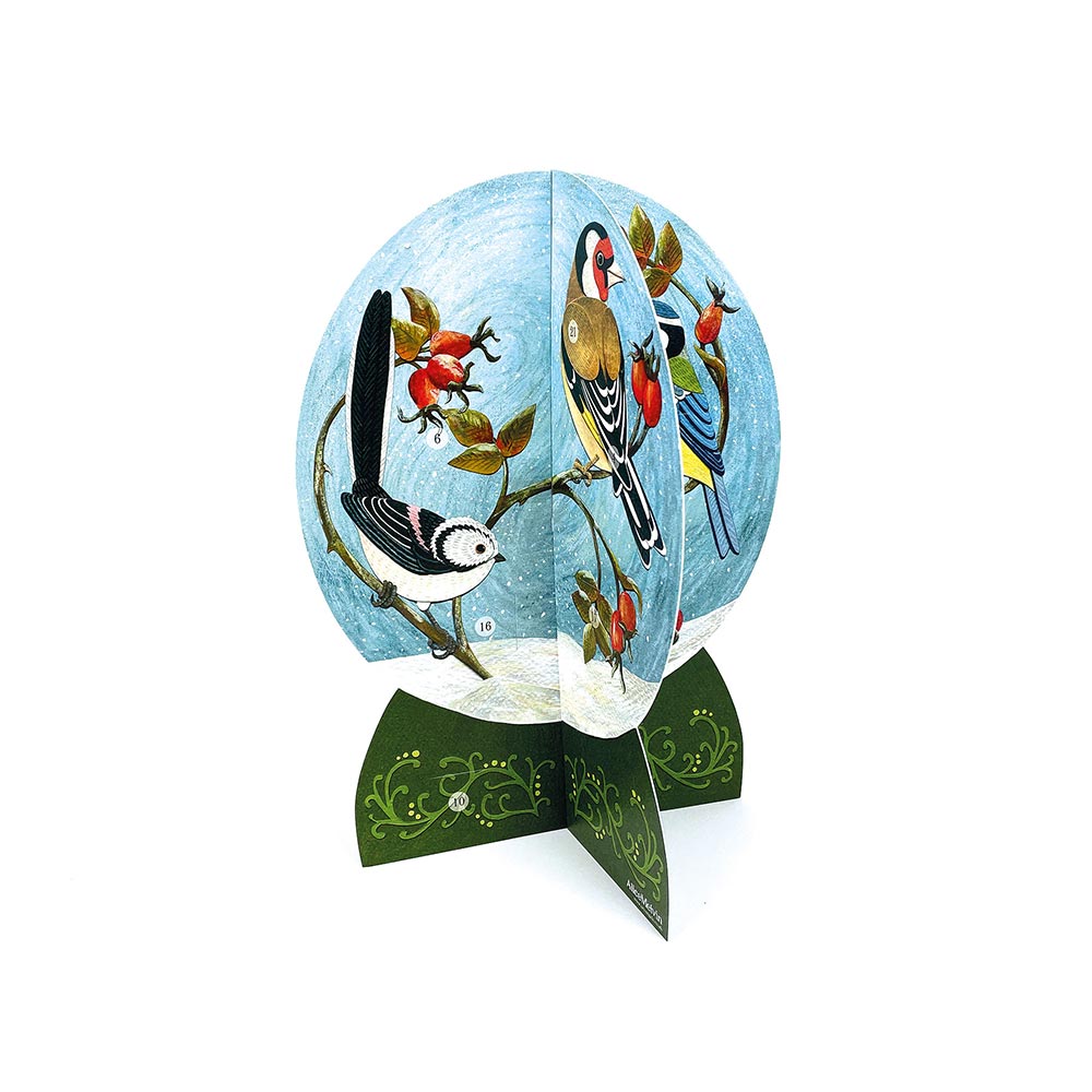 Snow Globe Birds Advent Calendar – Allport Editions snow-globe-birds-advent-calendar-allport-editions