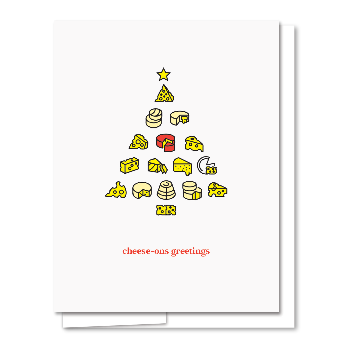 Cheese-ons Greetings Holiday Card