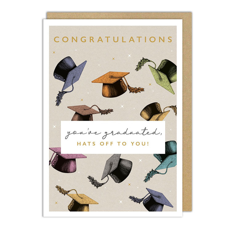 Hats Off Graduation Card