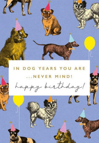 Dog Years Birthday Card
