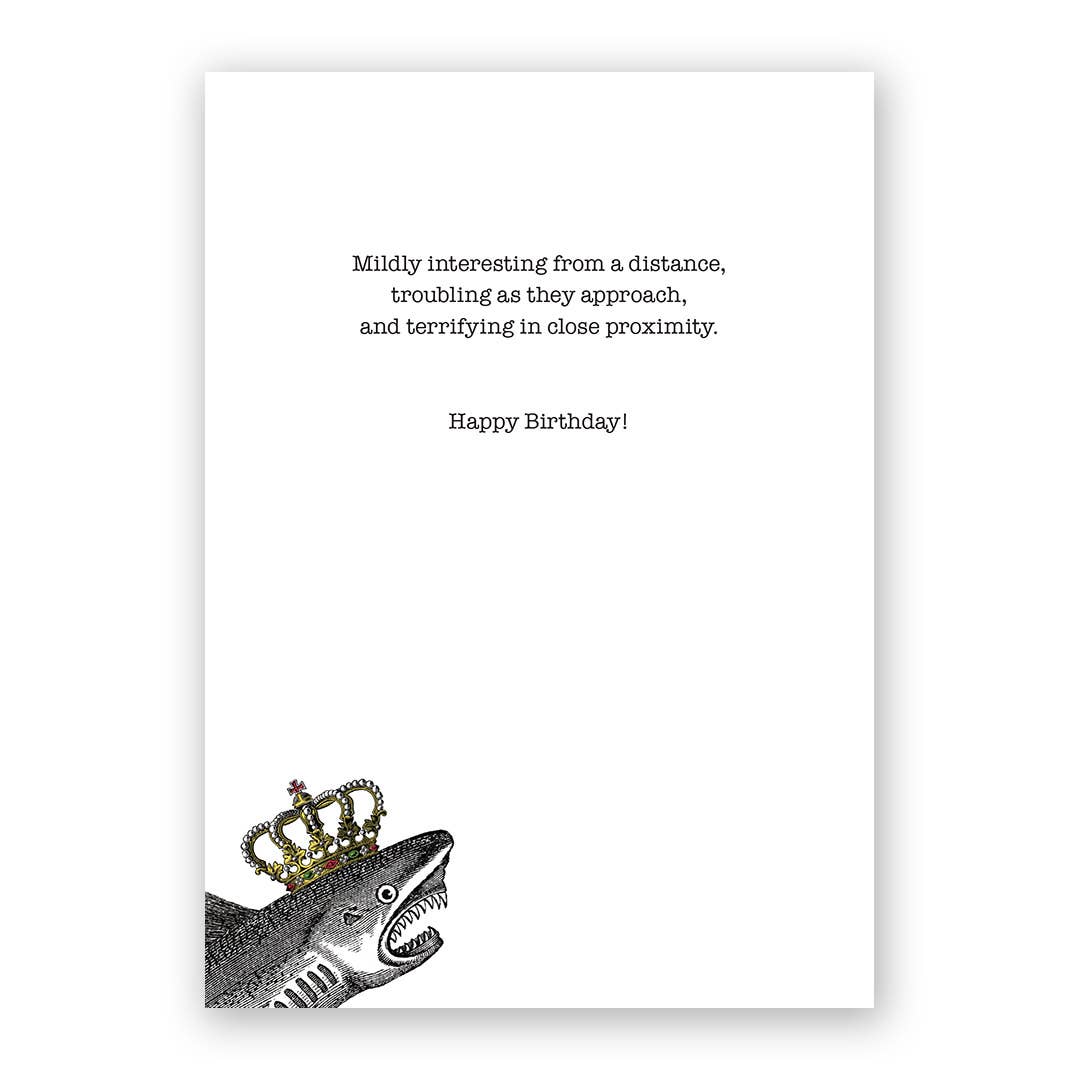 Shark & Cake Birthday Card