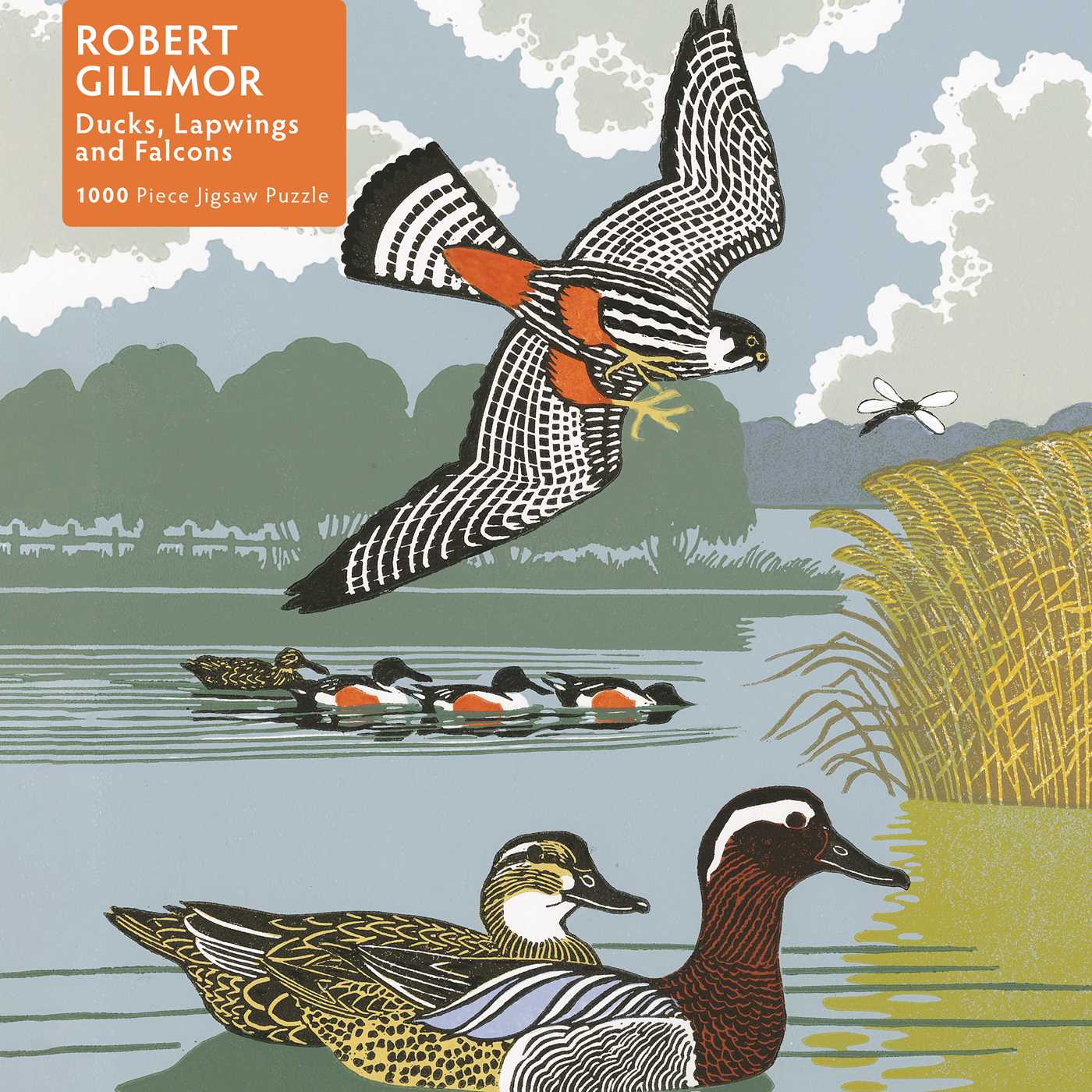 Robert Gillmor: Ducks, Lapwings, & Falcons 1000 Piece Puzzle