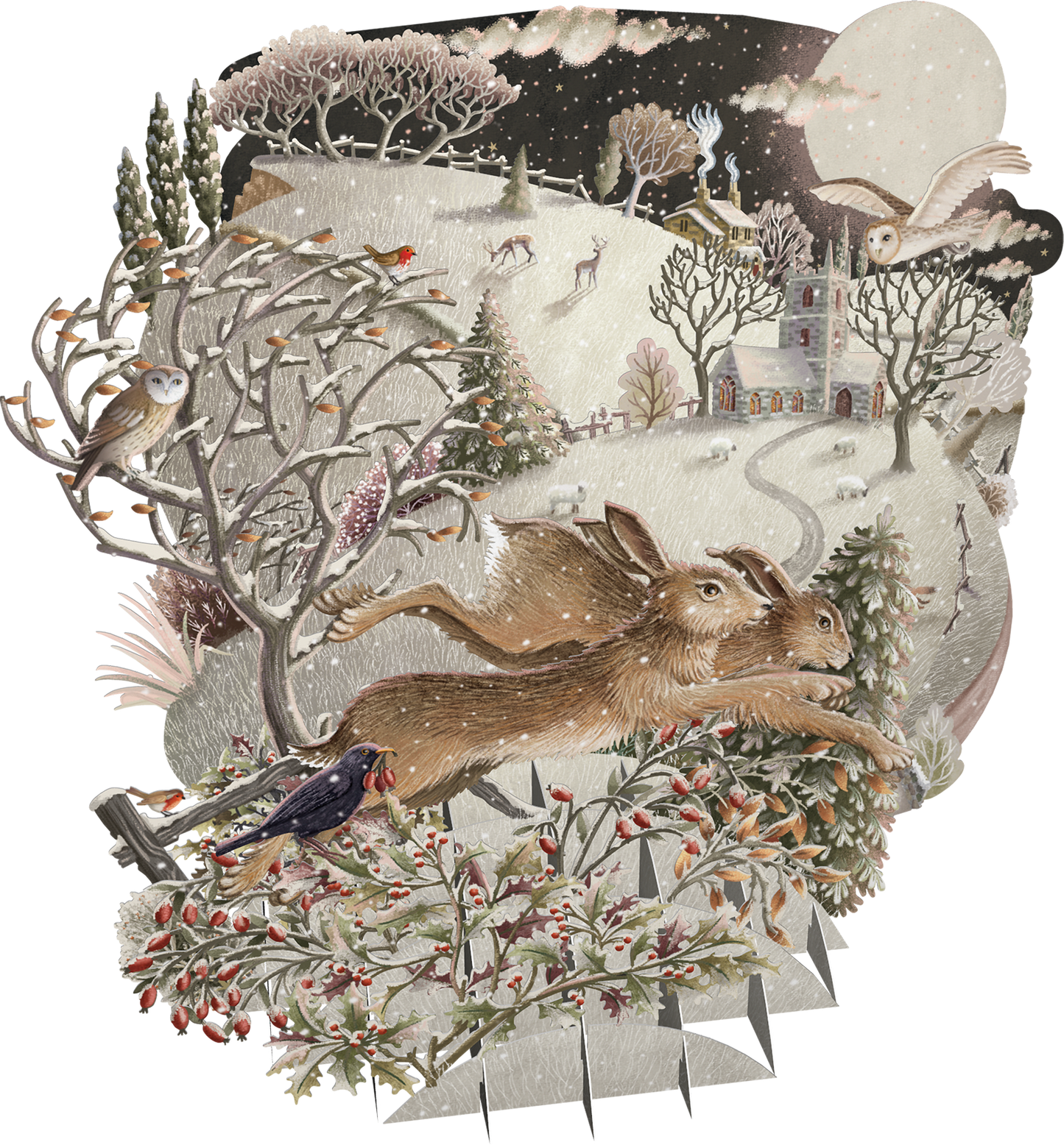 3D Pop-Up Gone Tomorrow Holiday Card
