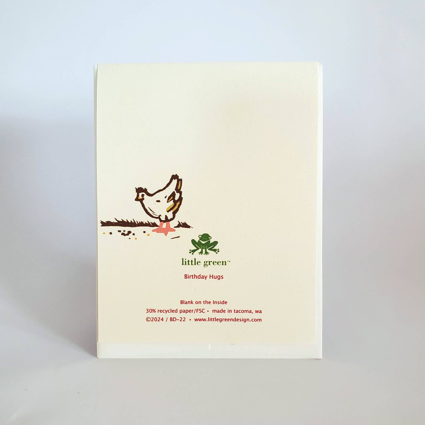 Hug Chicken Birthday Card