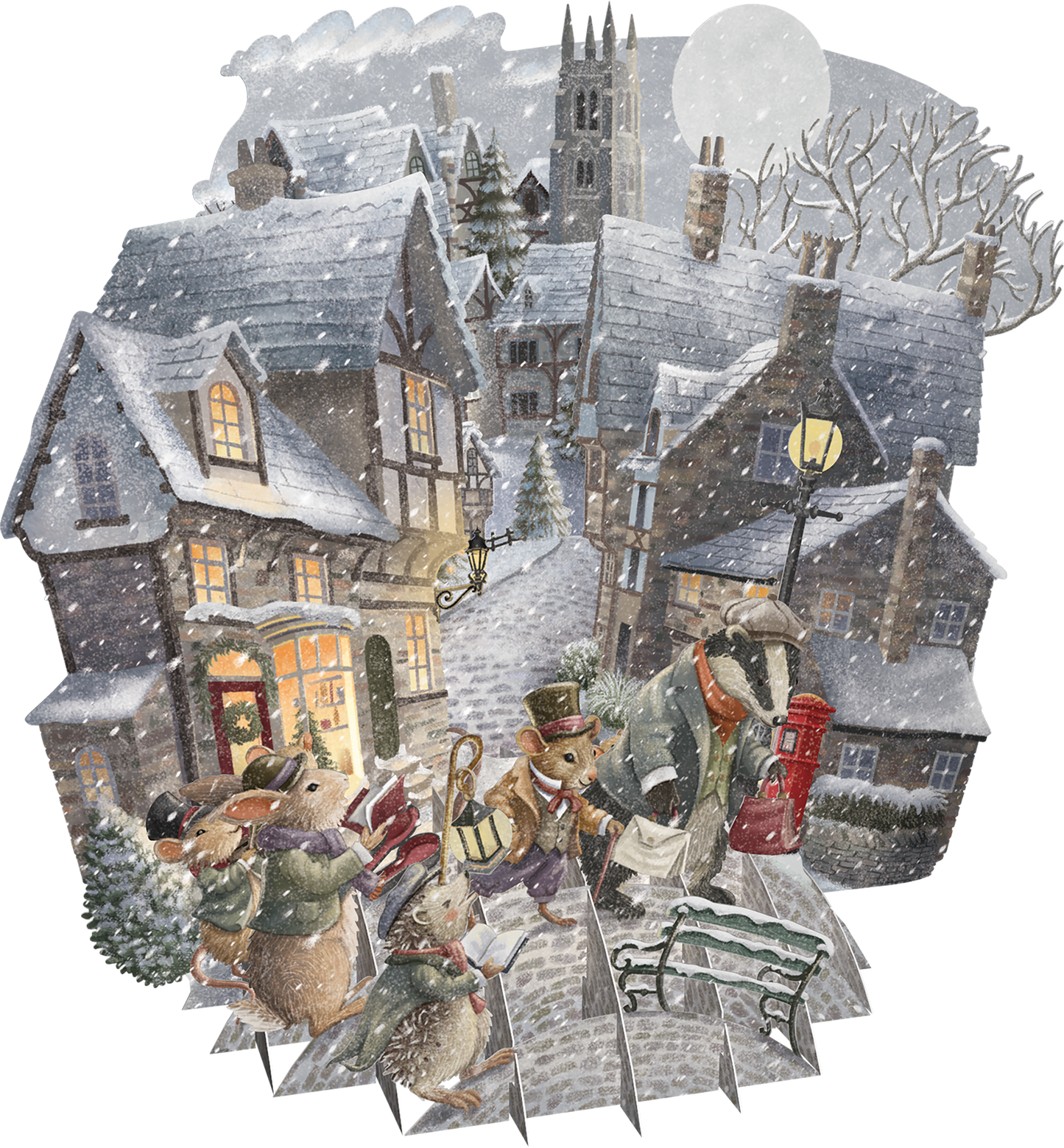 3D Pop-Up Cold Noses Holiday Card