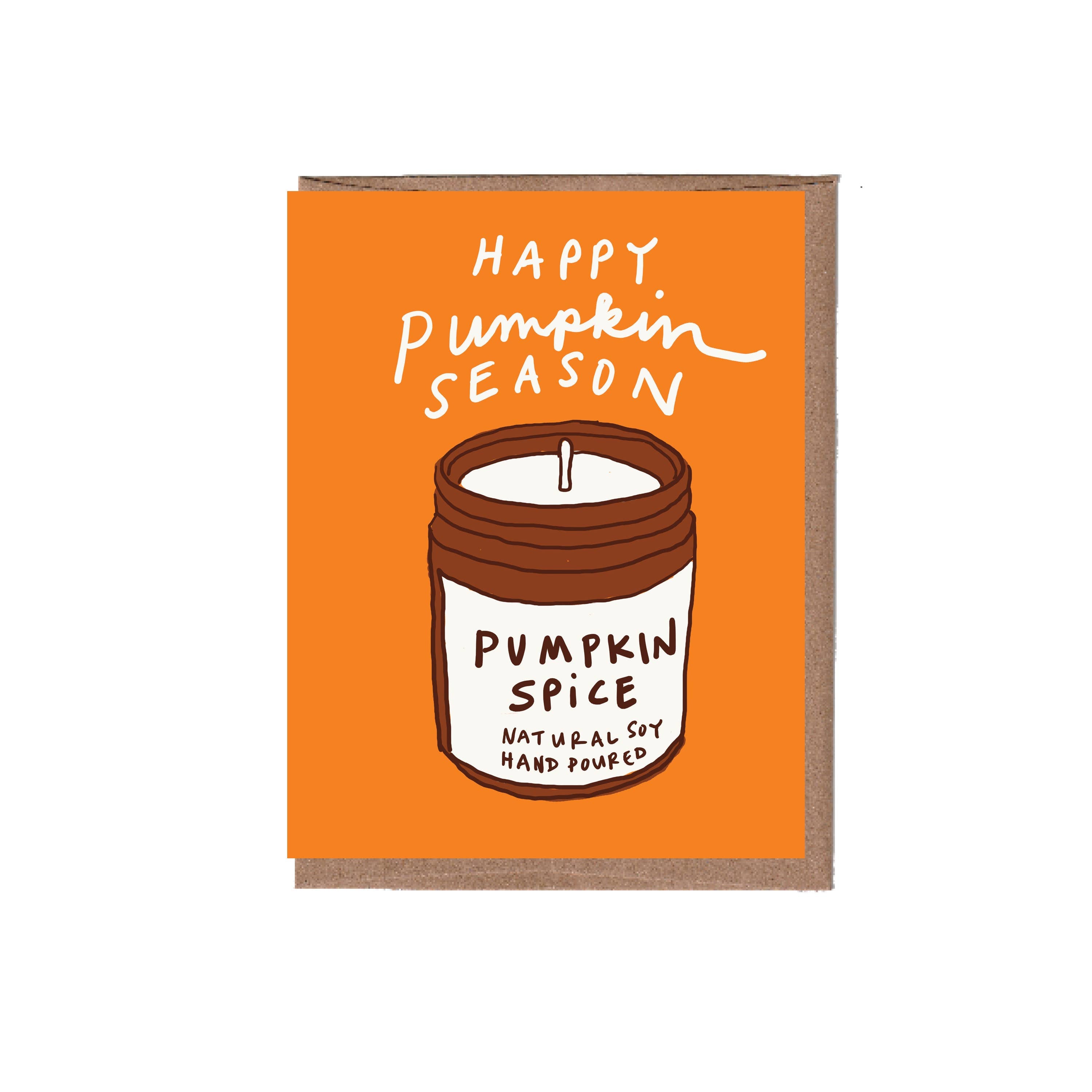 Scratch & Sniff Pumpkin Candle Card Allport Editions