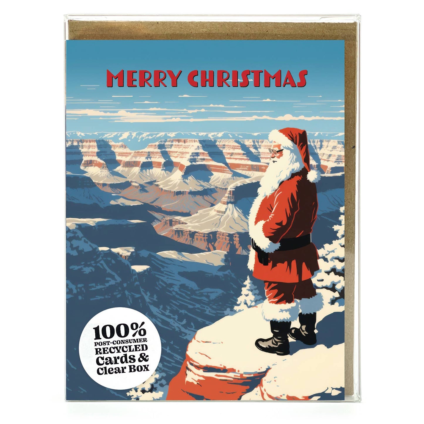 National Parks Santa Claus Assorted Holiday Boxed Cards