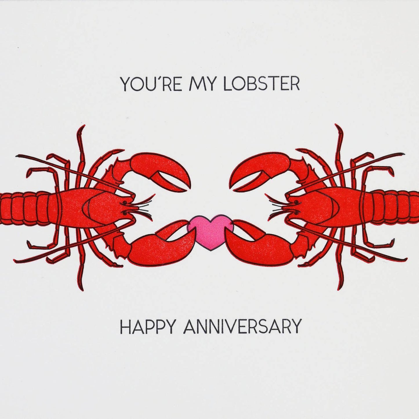 You're My Lobster Anniversary Card