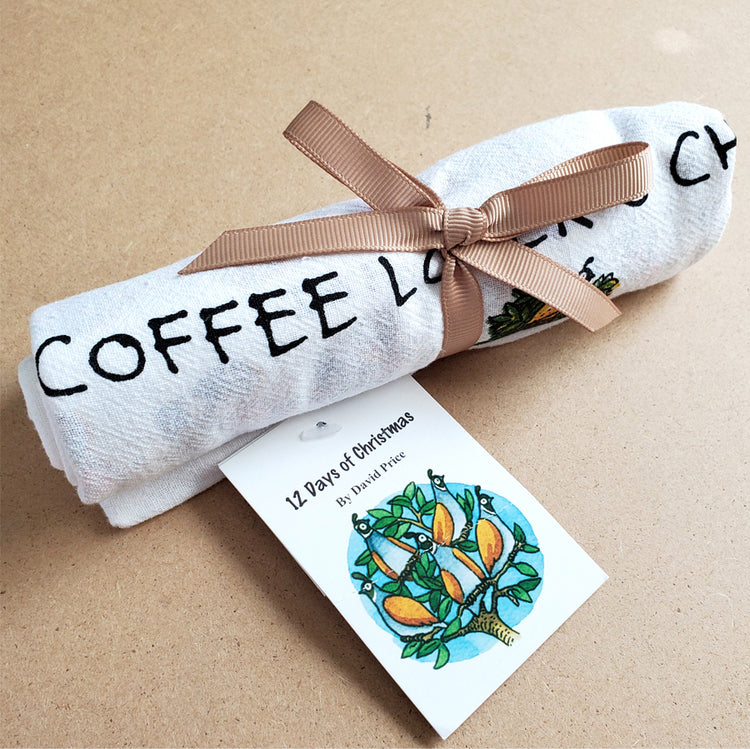 Coffee Lover's Christmas Towel