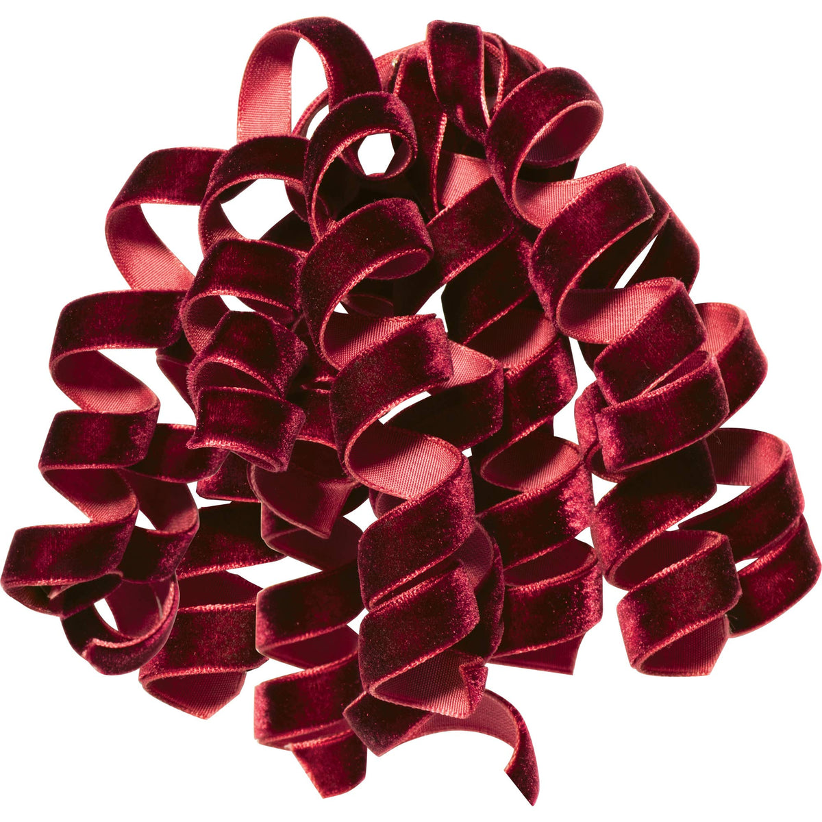 Curlies Ruby Red Velvet Bow
