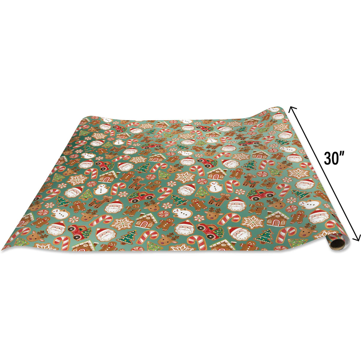Christmas Cookies Jumbo Gift Wrap Paper, 2 Rolls
