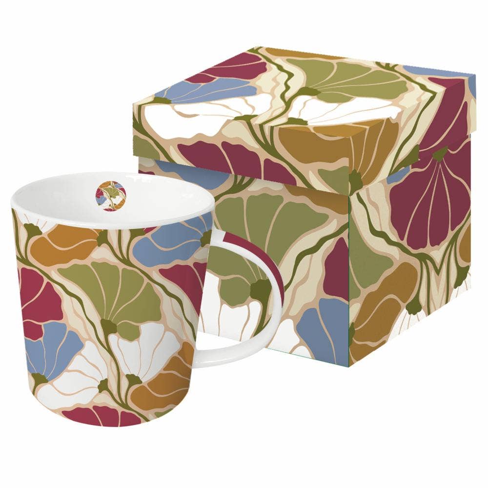 Eugenie Muted Floral Mug in Gift Box