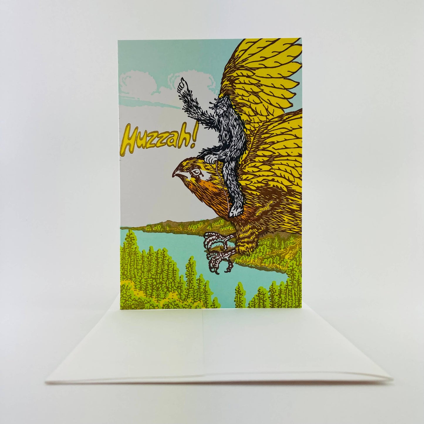Falcon & Lil Sasquatch Congratulations Card