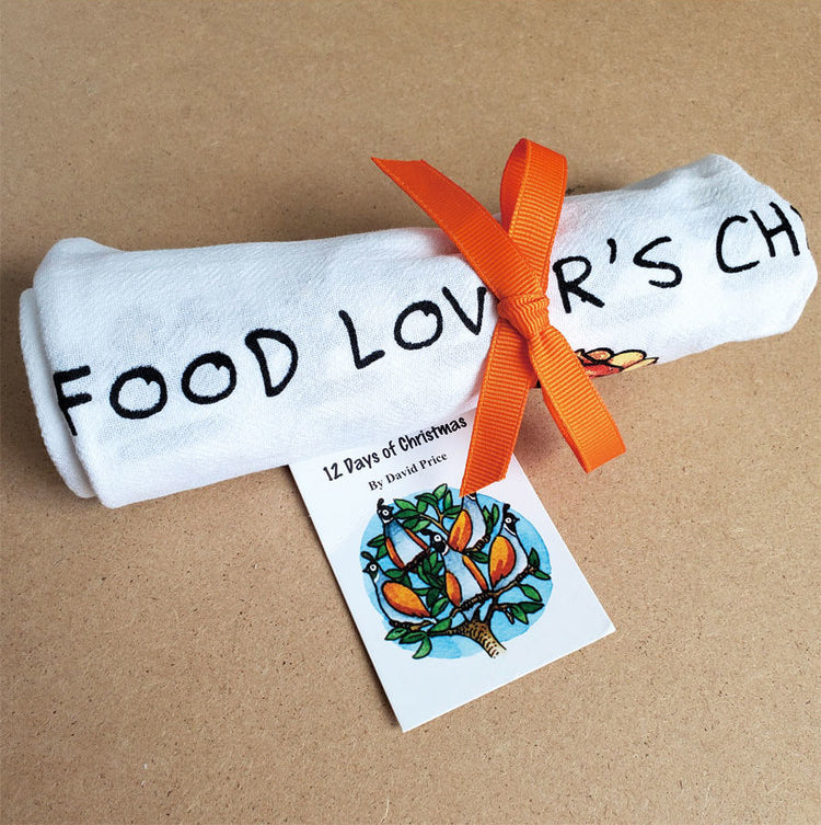 Food Lover's Christmas Tea Towel
