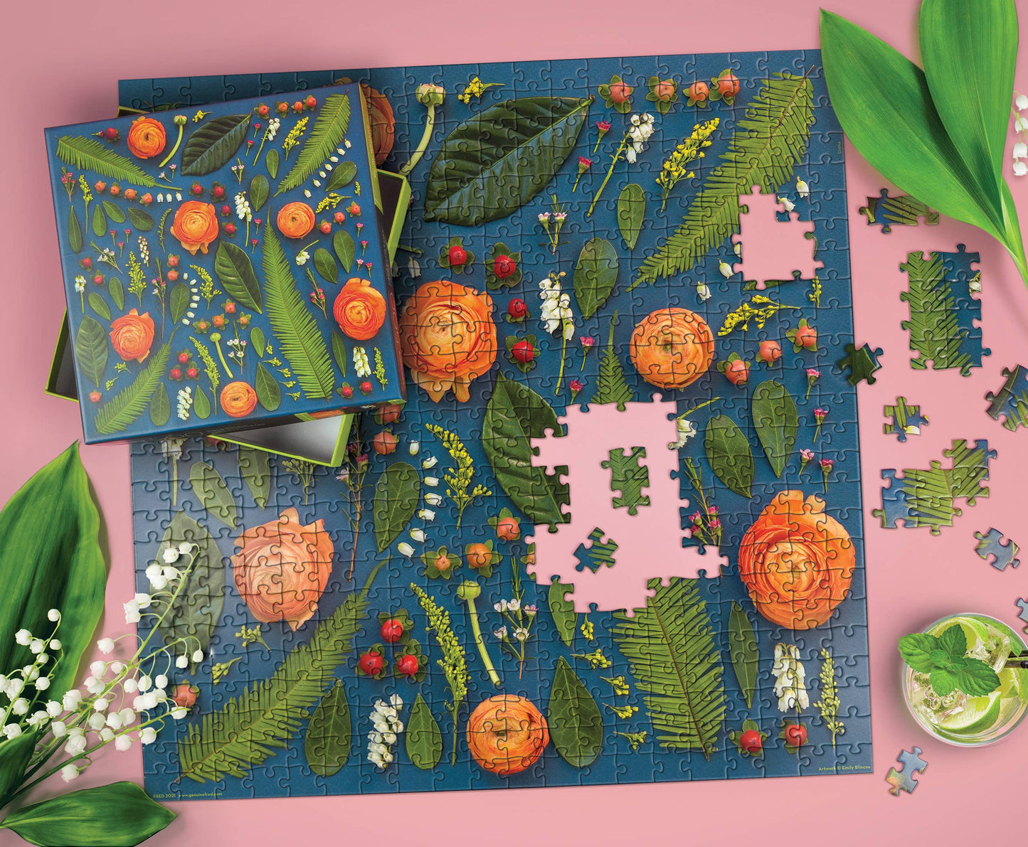 Emily Blincoe Deconstructed Bouquet Puzzle - 500pc