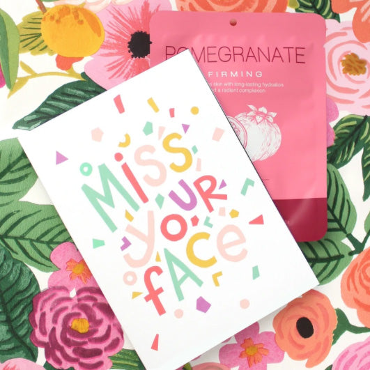 Miss Your Face - Face Mask Card