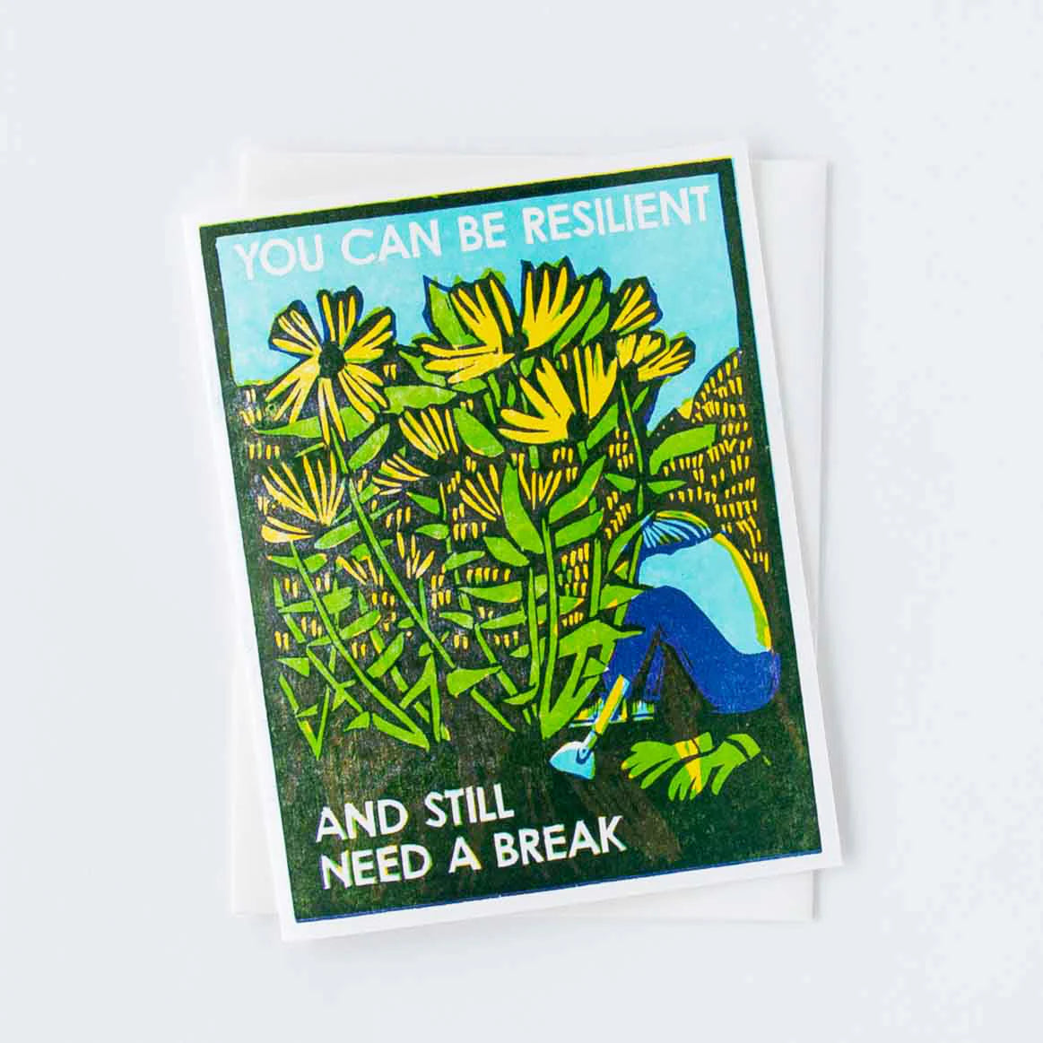 Resilient and Resting Encouragement Card