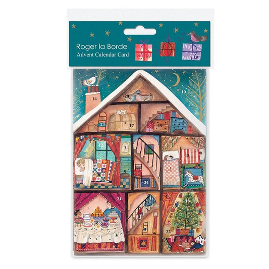 Little House Neighbors Advent Calendar Card