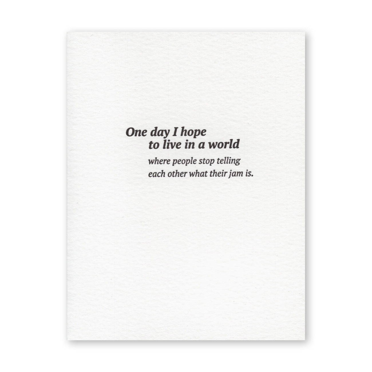 That's my Jam Blank Card