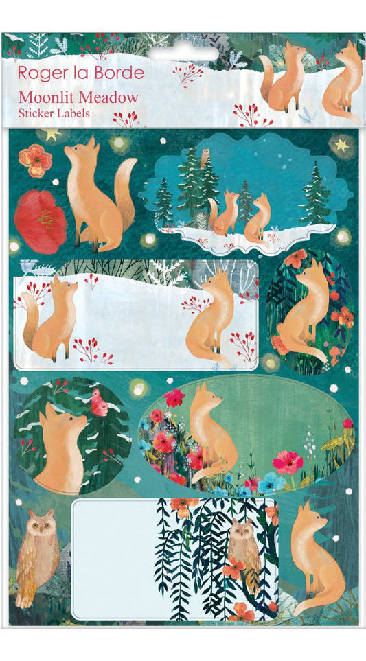 Moonlit Meadow Holiday Gift Labels