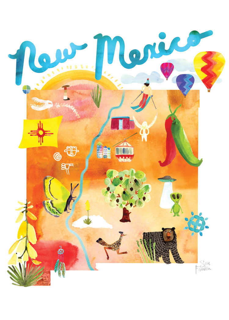 Watercolor USA: New Mexico Cards