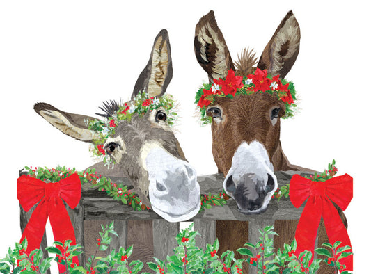 Donkey Christmas Holiday Card