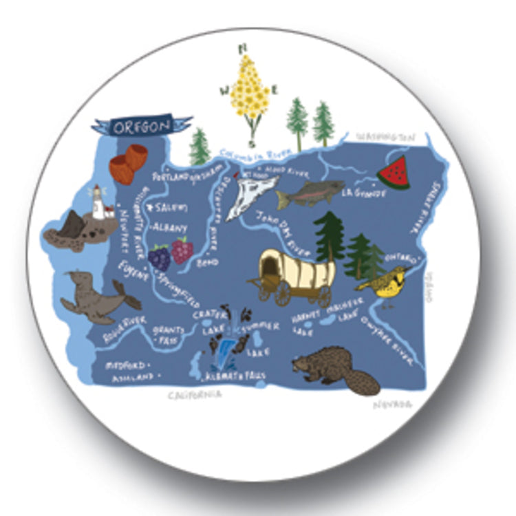 Hello: Oregon Button