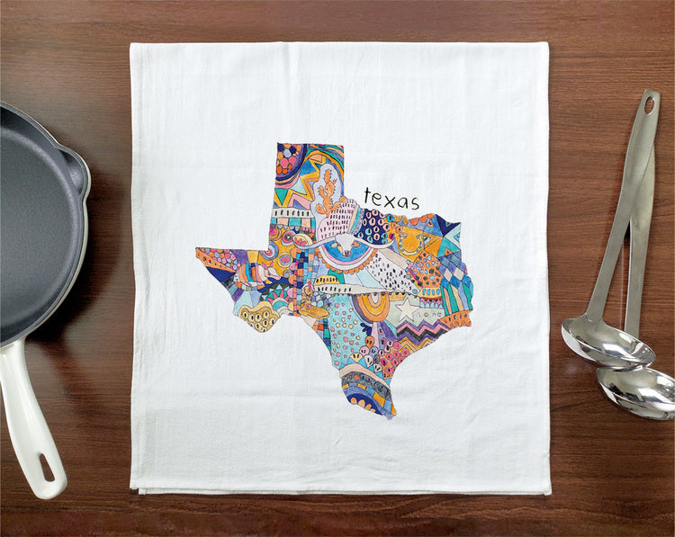 Doodle: Texas Tea Towel