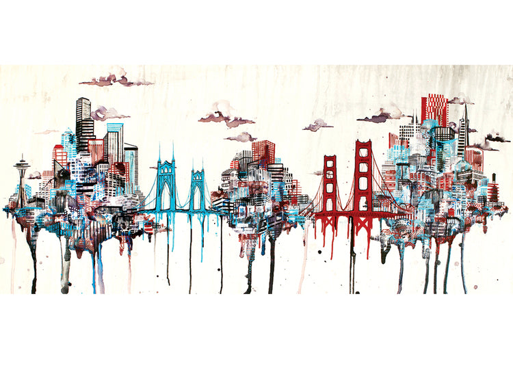 Seattle San Francisco Portland Card